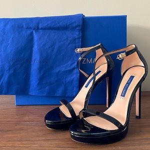 ALMOST NEW  Stuart Weitzman Nudist Disco Platform
